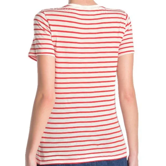 MADEWELL Theresa Striped V-neck T-shirt - Picture 2 of 8